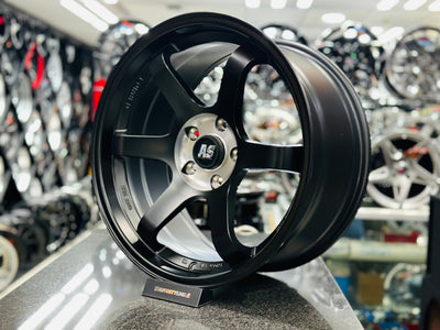 18” AS- TE37 5/114 Matt black wheels