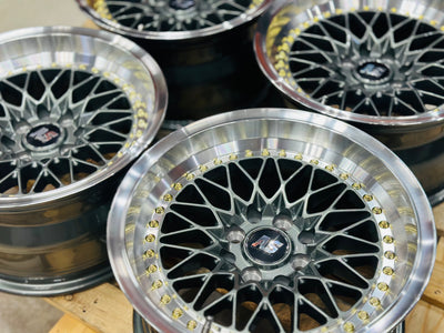 15” AS-7418 VS  GUNMETAL 4/100 4/114 wheels