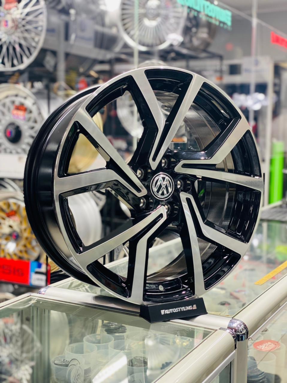 18” AS- C/SPORT 5/112 BLACK MACHINE FACE