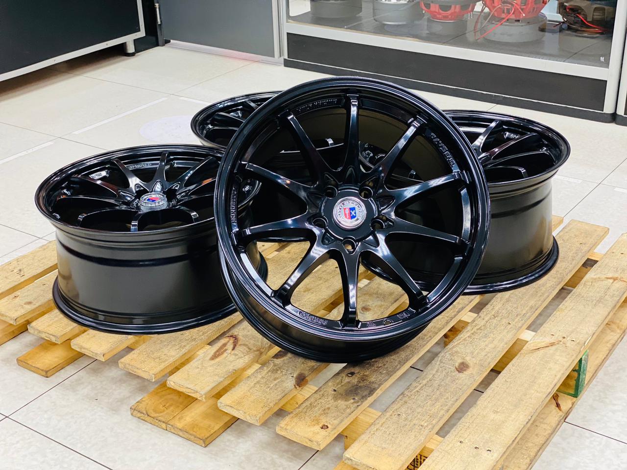 18” AS- CE28  5/114 GLOSS BLACK