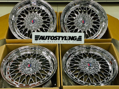 18” AS- MESH 5/100 5/120 SILVER CHROME