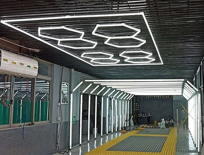 Designer Hexagon /arrow led lights 4.8m x2.4m