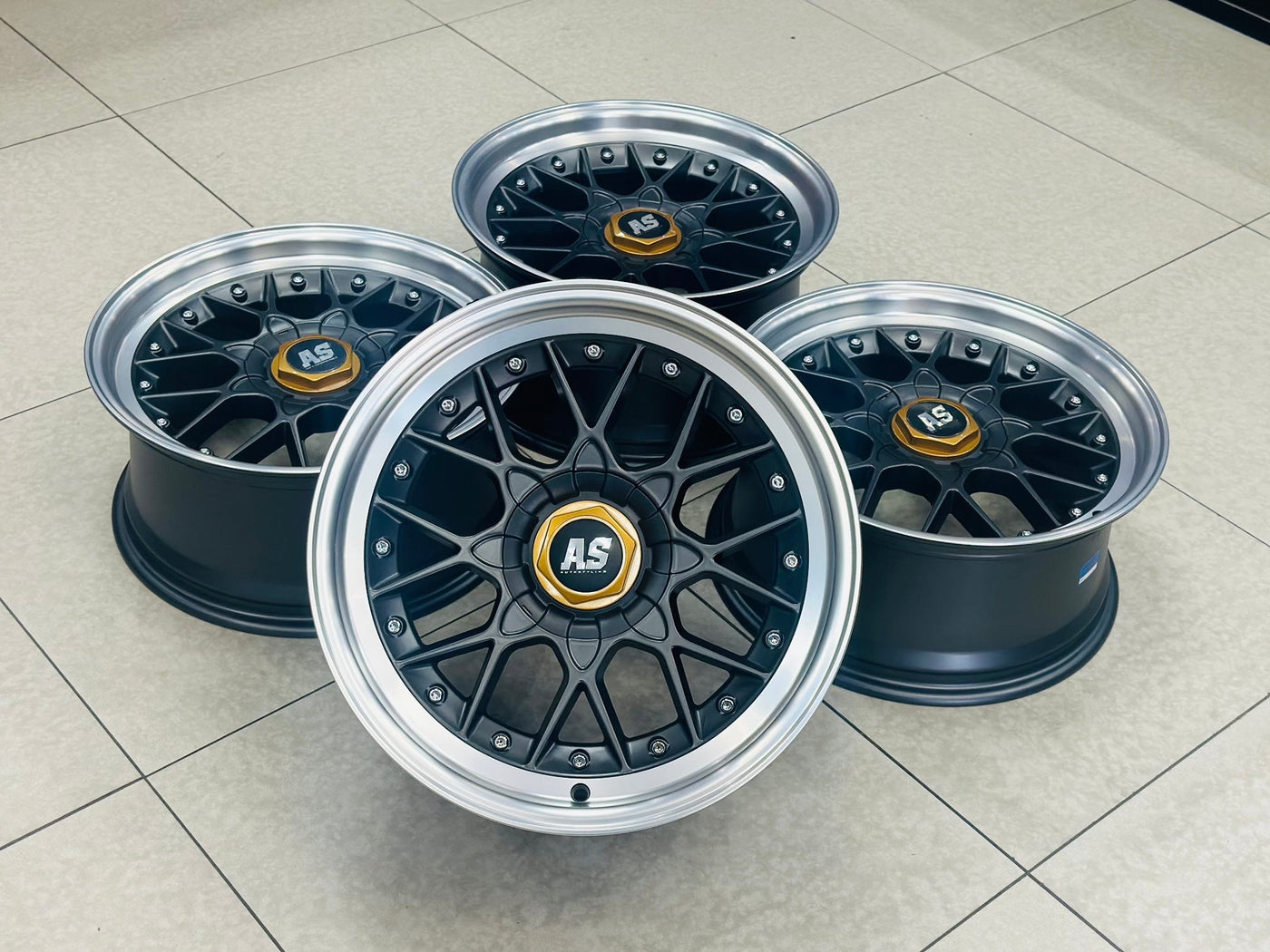 17” AS BBS 506 4/100 & 5/100 matt grey wheels
