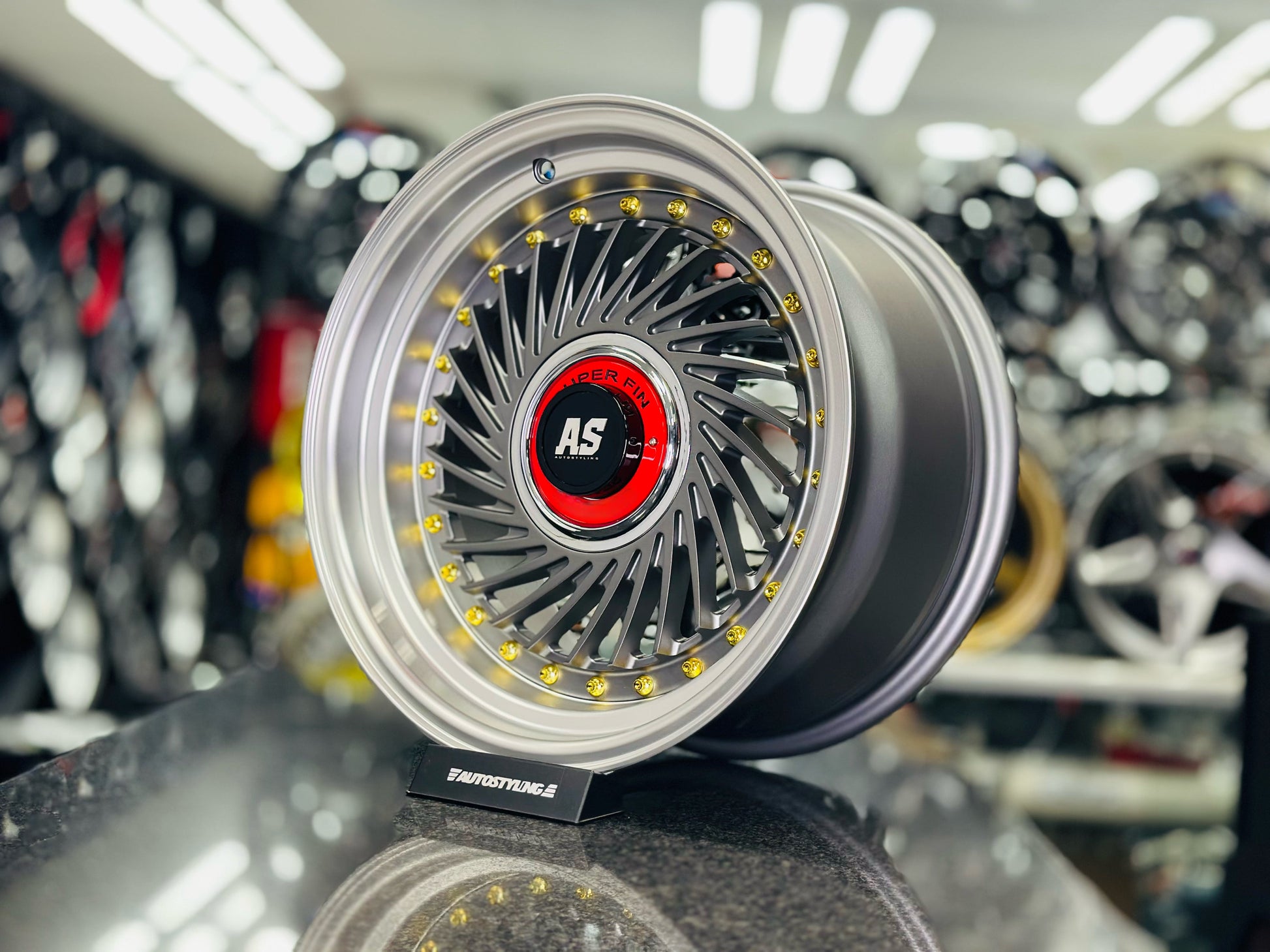 15” AS-SUPERFIN 4/100 & 4/108 MATT GREY WHEELS