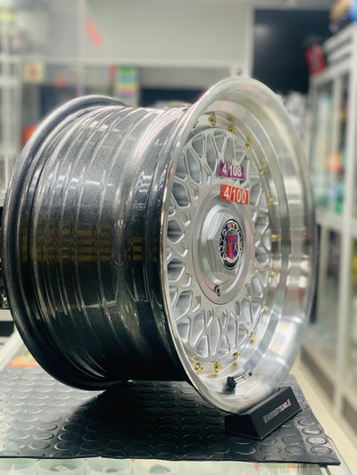15” AS-PMESH 4x100  4x108 SILVER wheels