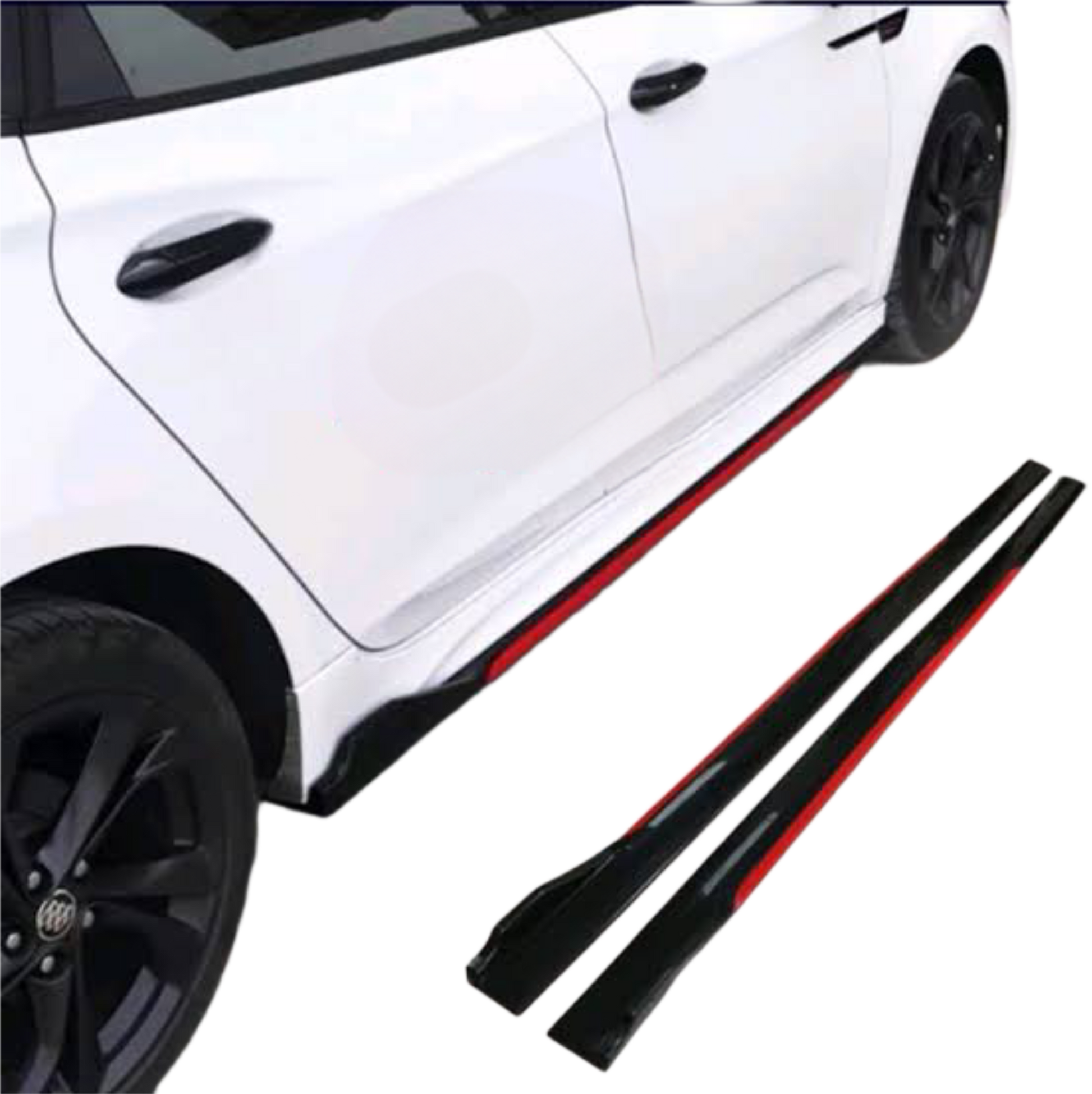 Universal Side Skirt with Red Accen