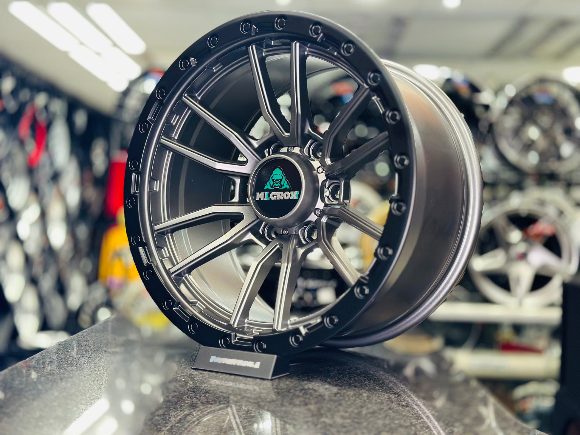 17” AS-BRONCO 6/139 BLACK/ GREY 4x4 wheels