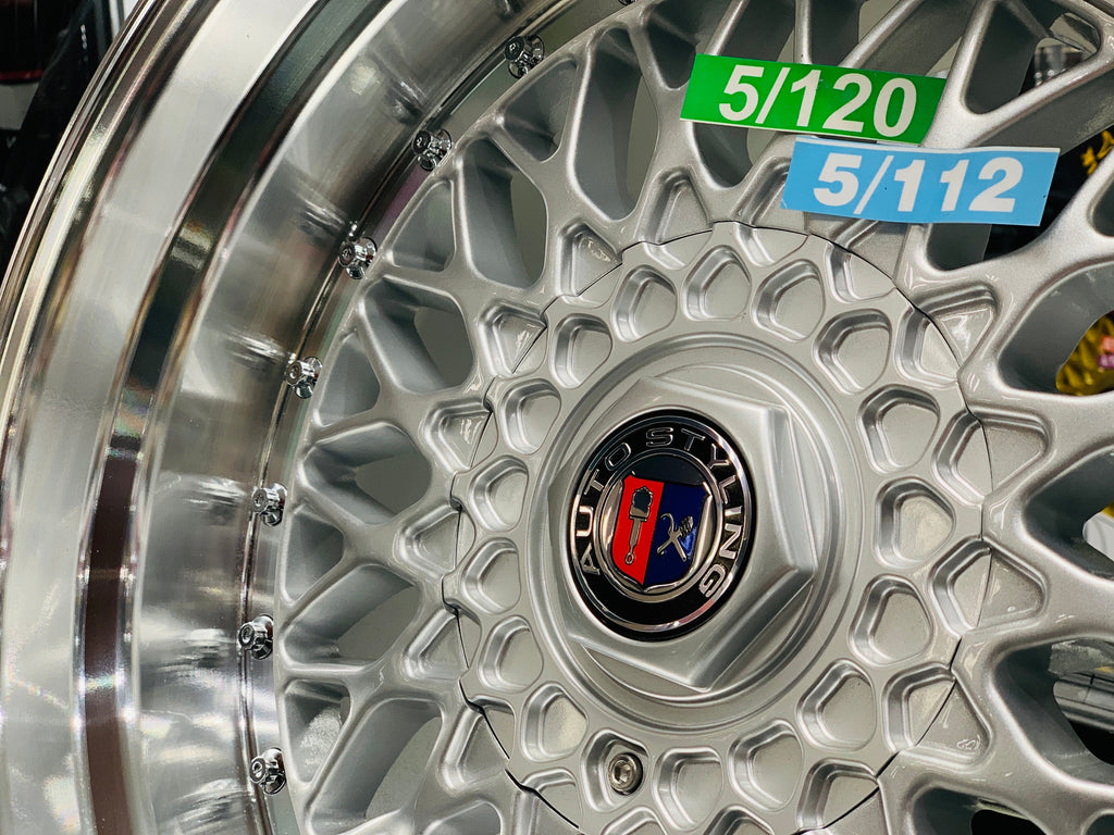 18” AS- MESH 5/112 5/120 SILVER