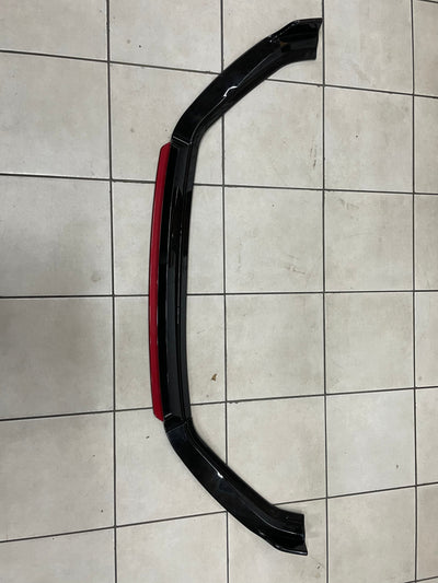 Suitable for Mk7 4pce front spoiler      plastic   gloss black  diy fitment    Non oe   fits all Mk7 models incl GTI & R