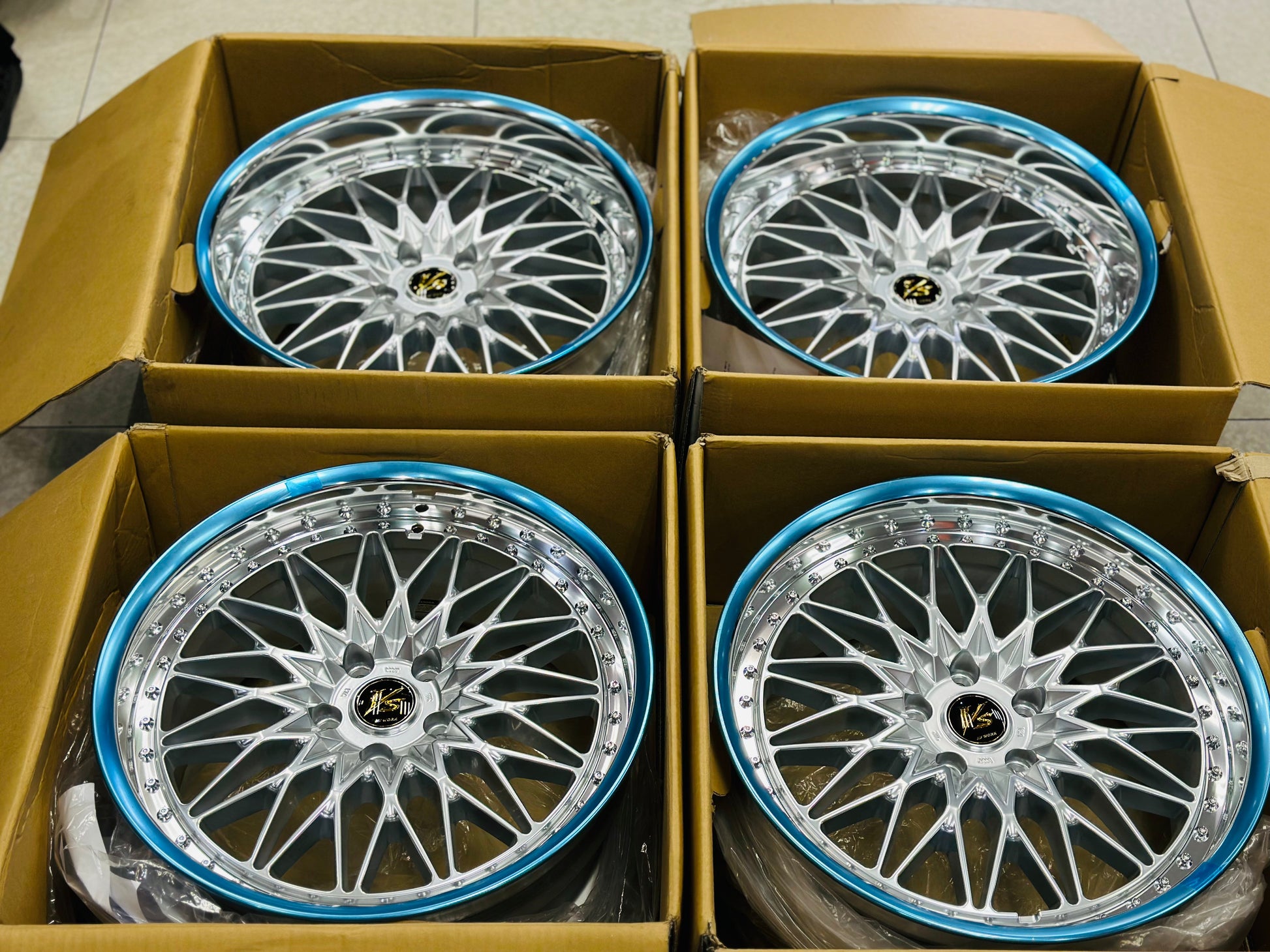 20” WORK VSXV 3pce split wheels 5/120