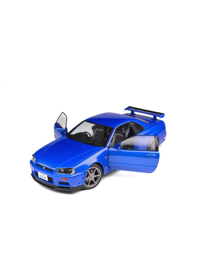SOLIDO 1:18 SCALE MODEL CAR NISSAN GTR R34 (1999)