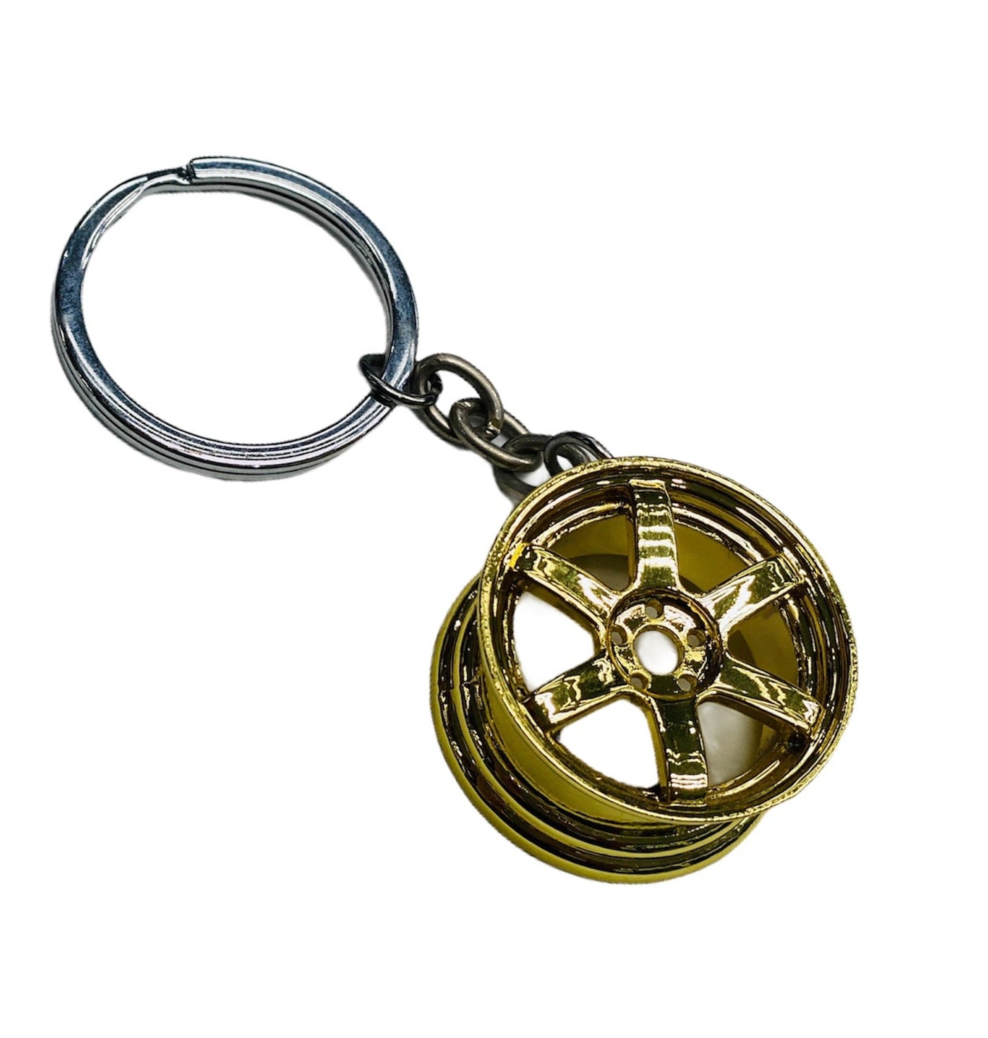 STEEL BASE KEY RING -  TE37 RIM GOLD