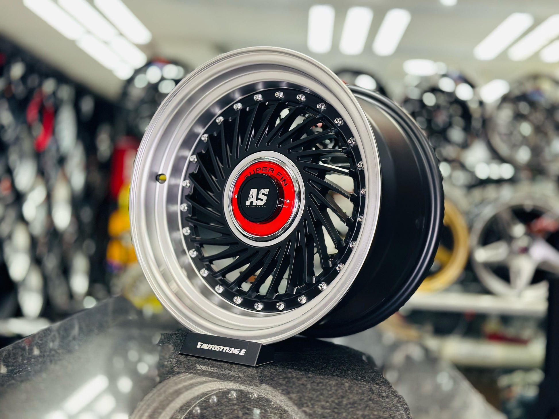 15” AS-SUPERFIN 4/100 & 5/100 MATT BLACK  (I) WHEELS