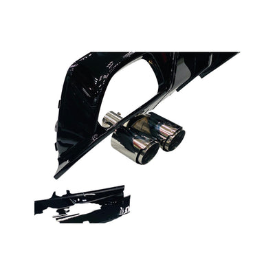 BM G20 4PIPE REAR DIFFUSER WITH T/PIECES