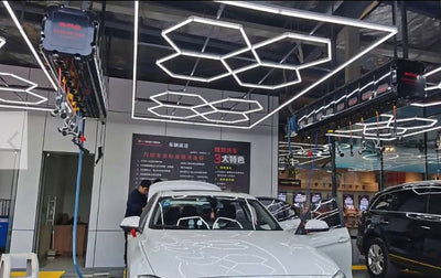 Designer Hexagon /arrow led lights 4.8m x2.4m