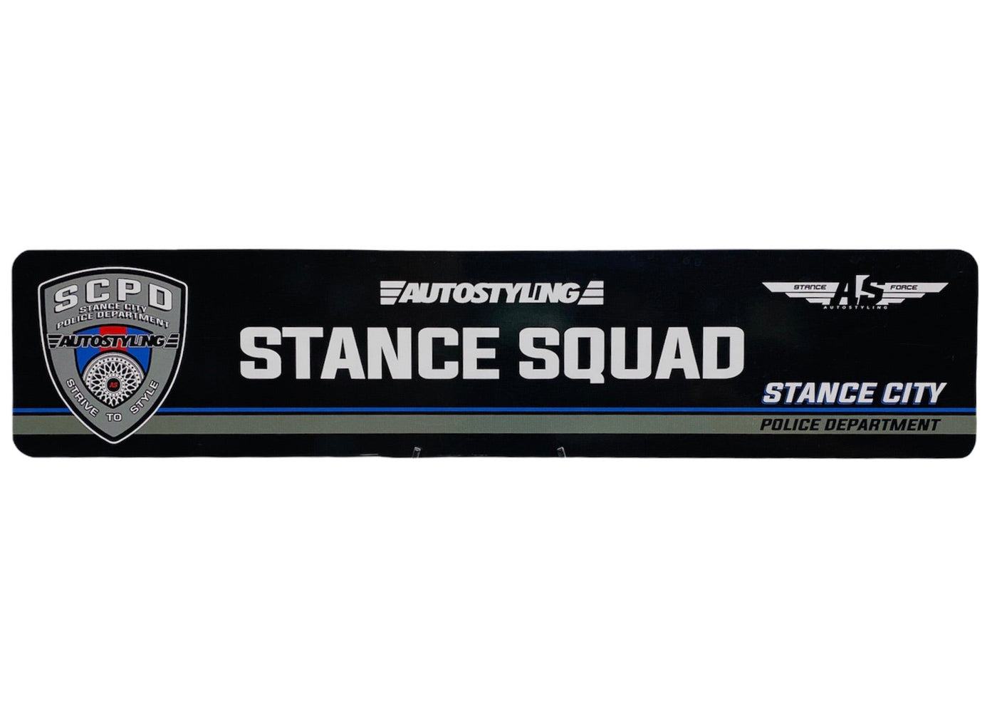 SCPD STANCE SQUAD AS THIN SHOW PLATE