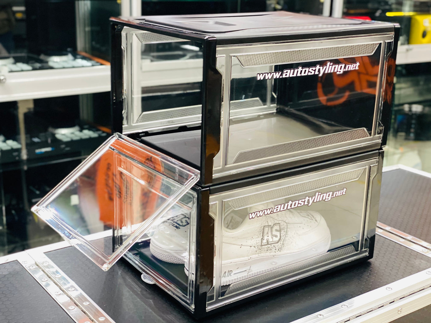 AS SNEAKER / MODEL CAR DISPLAY BOX BLACK