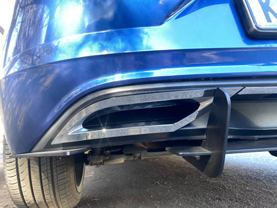VW POLO 8 TSI TO R-LINE UPGRADE REAR DIFFUSER CHROME TRIMMING