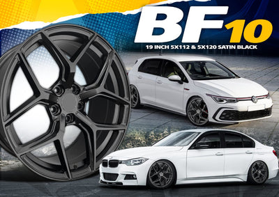 19” AS-BF10 5X112 & 5x120 SATIN BLACK