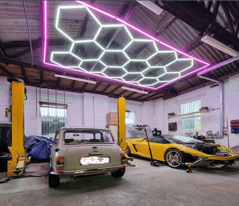 Designer Hexagon /arrow led lights 4.8m x2.4m