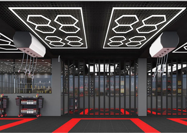 Designer Hexagon /arrow led lights 4.8m x2.4m