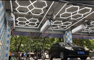 Designer Hexagon /arrow led lights 4.8m x2.4m