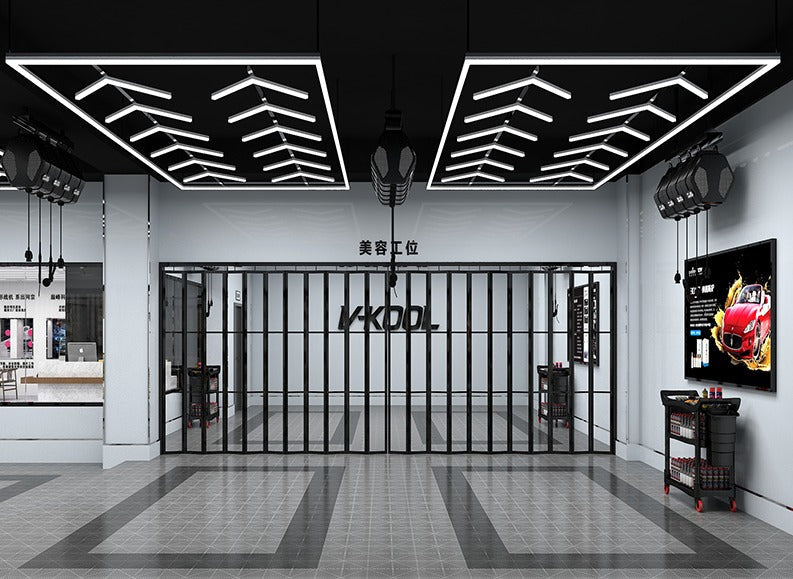 Designer Hexagon /arrow led lights 4.8m x2.4m