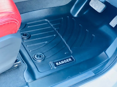 Ford ranger 2012-2020 plastic moulded interior lining mat set