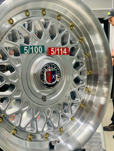 15” AS- PMESH SILVER  5x100 & 5x114 silver  wheels