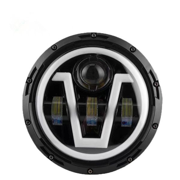 JEEP STYLE 7 INCH V HALO HEADLIGHTS