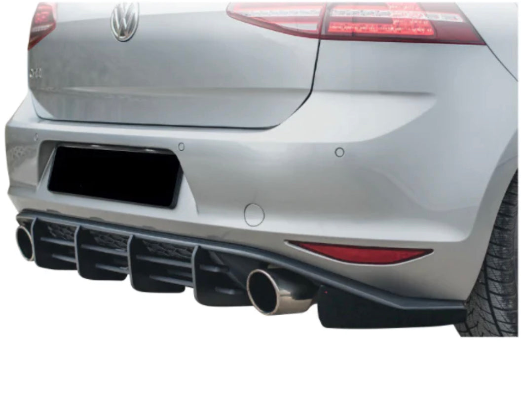 VW GOLF MK 7 / 7.5 REAR SINGLE SLAT  ADD ON DIFFUSER NEW AND IMPROVED
