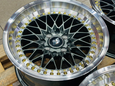 15” AS-7418 VS  GUNMETAL 4/100 4/114 wheels