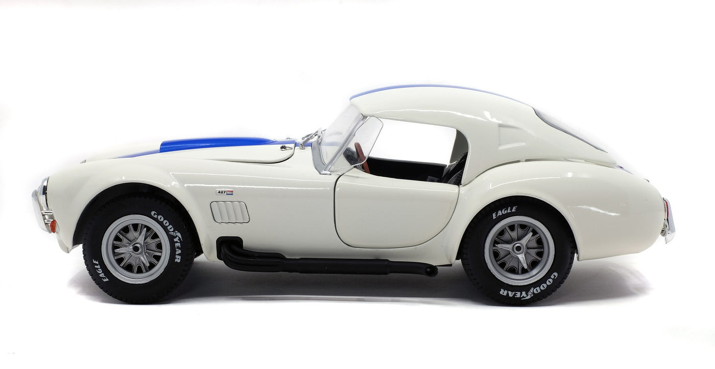 SOLIDO 1:18 SCALE MODEL CAR AC SHELBY COBRA 427 MK2 1965 WHITE