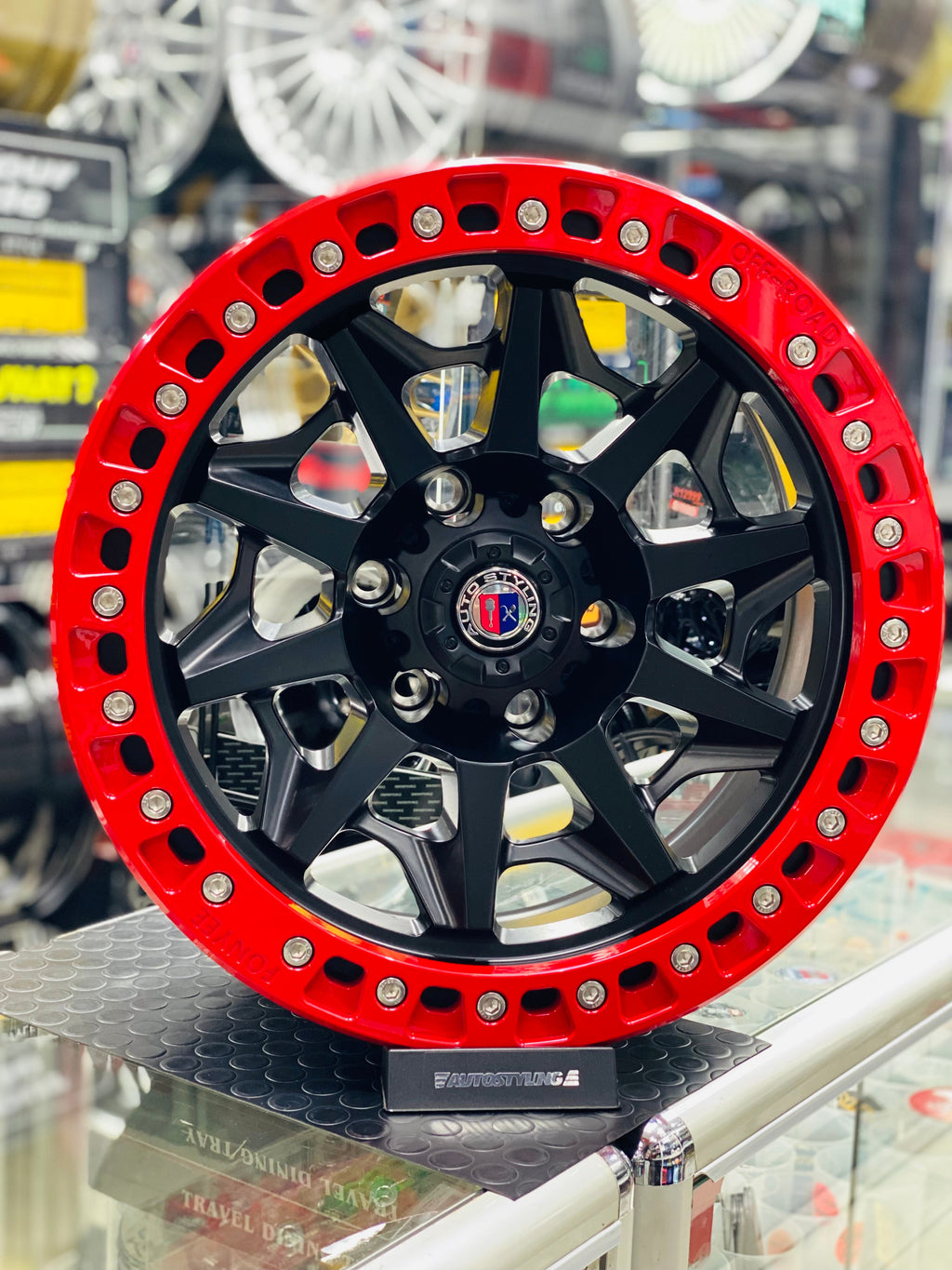 18” AS- F2005 RED FLOWFORGED BAKKIE RIMS 6/139