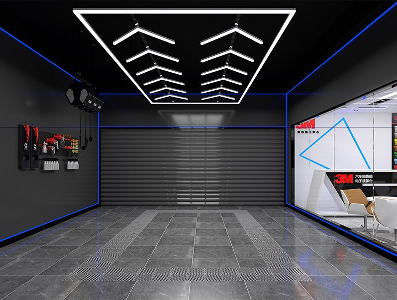 Designer Hexagon /arrow led lights 4.8m x2.4m