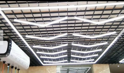 Designer Hexagon /arrow led lights 4.8m x2.4m