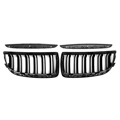 BMW E90 PRE-FACE LIFT DOUBLE GRILL GLOSS BLACK