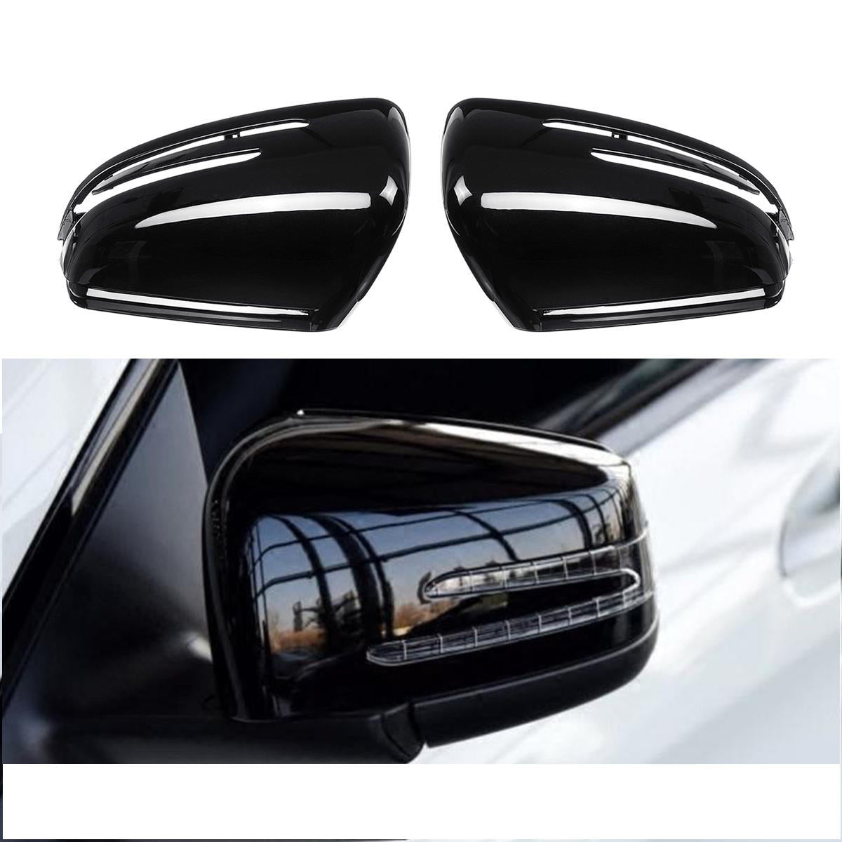 MERCEDES W204 MIRROR COVERS