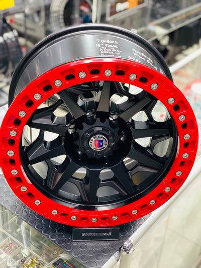 18” AS- F2005 RED FLOWFORGED BAKKIE RIMS 6/139