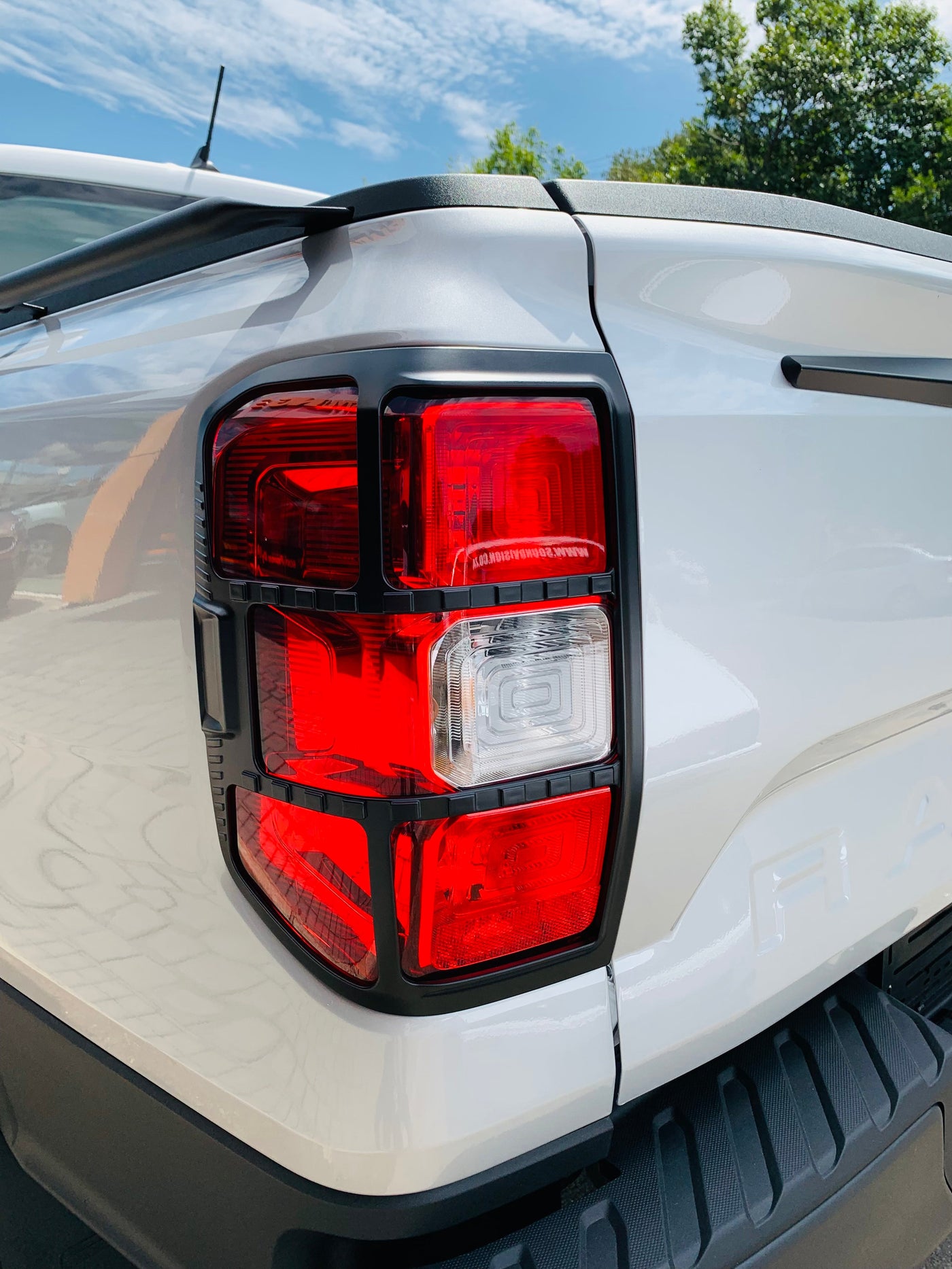 Ford Ranger 2023 tail-light trim low spec black