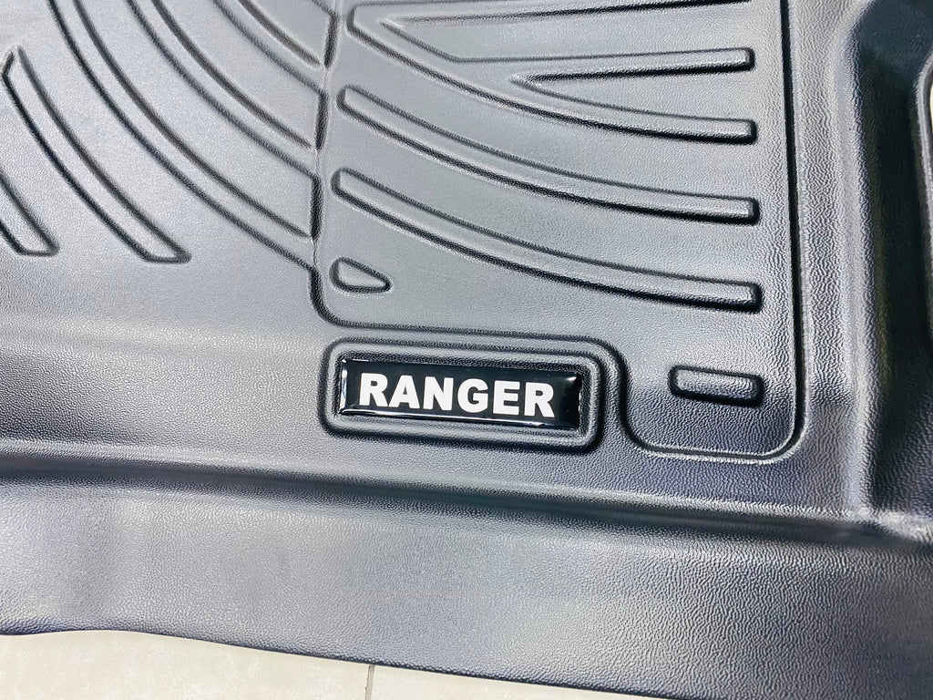 Ford ranger 2012-2020 plastic moulded interior lining mat set