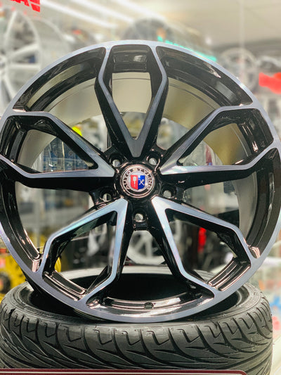 19” AS-F1203  5/120 BLACK MACHINE FACE