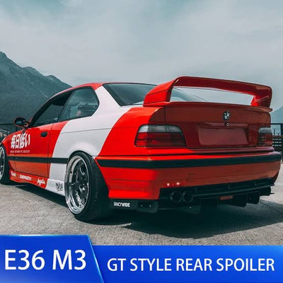 BMW E36 GT STYLE GLOSS BLACK BOOT SPOILER