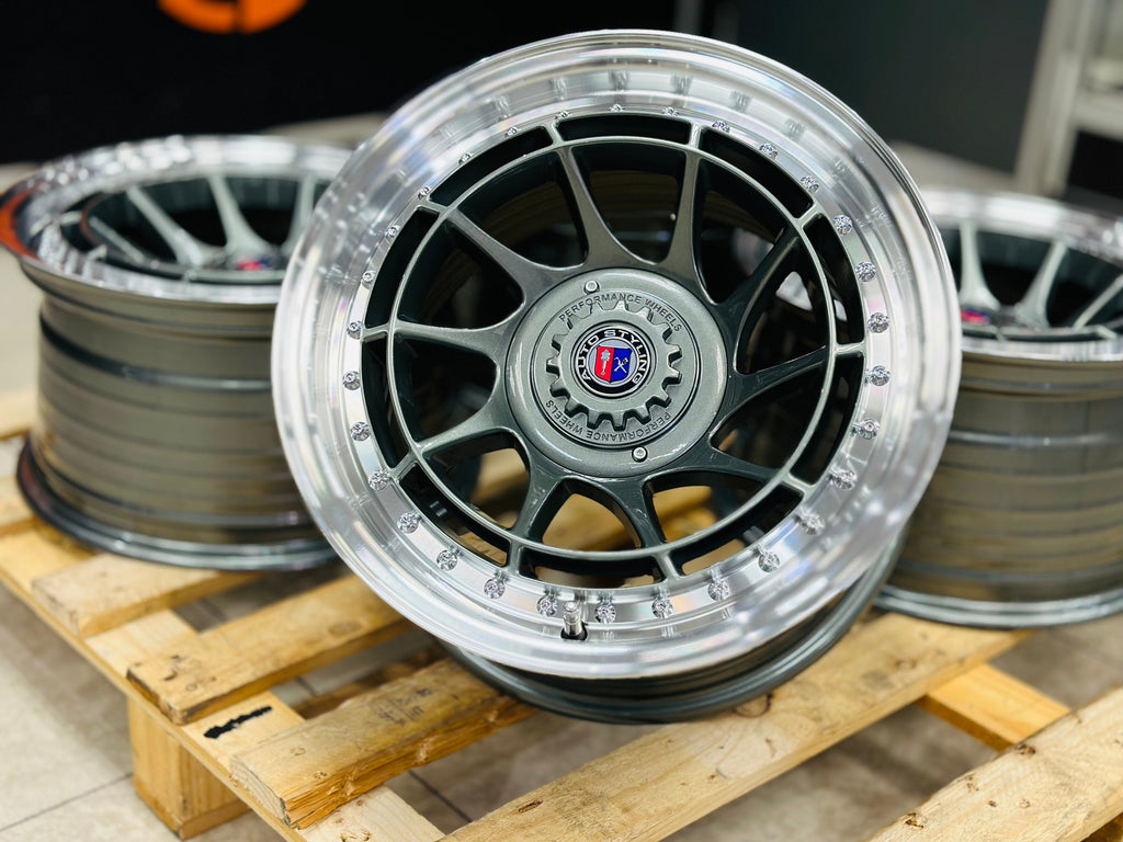 15” AS-7158  GUNMETAL 4/100 4/114 wheels