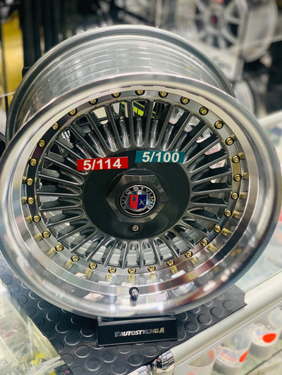 15” AS- EMITZ 5x100 & 5x114 gunmetal wheels