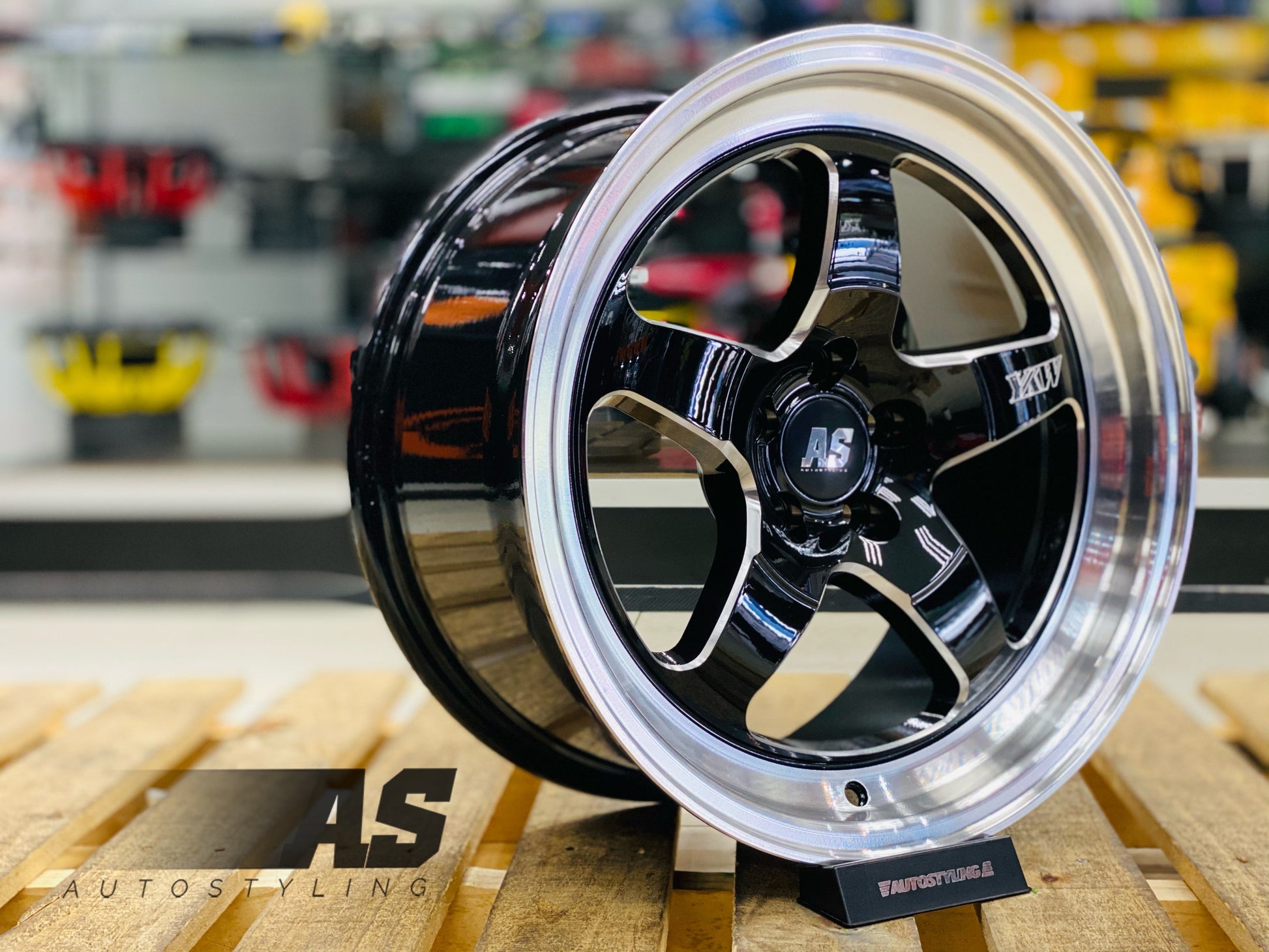 17” AS- WELD 5/100 GLOSS BLACK SILVER MILLING NARROW