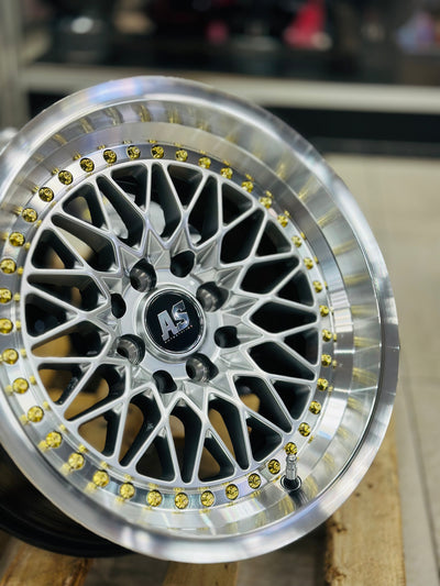 15” AS-7416 VS SILVER  4/100 4/114 wheels