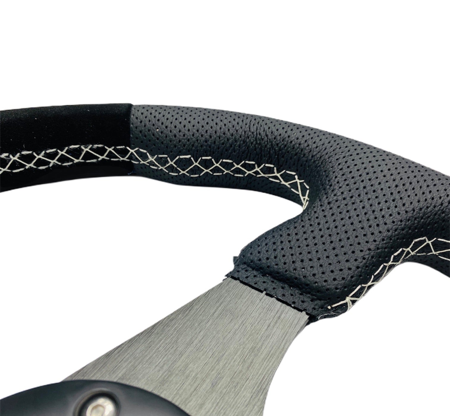 STEERING WHEEL GENUINE LEATHER 340