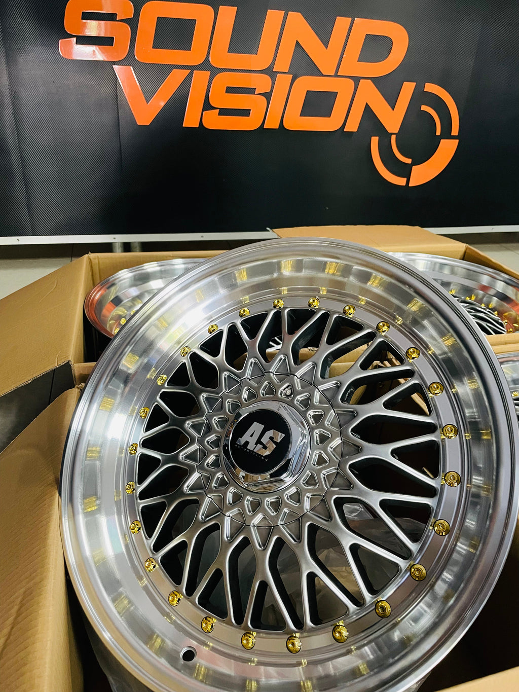 17" AS-008 4/100 & 4/108  GUNMETAL WHEELS