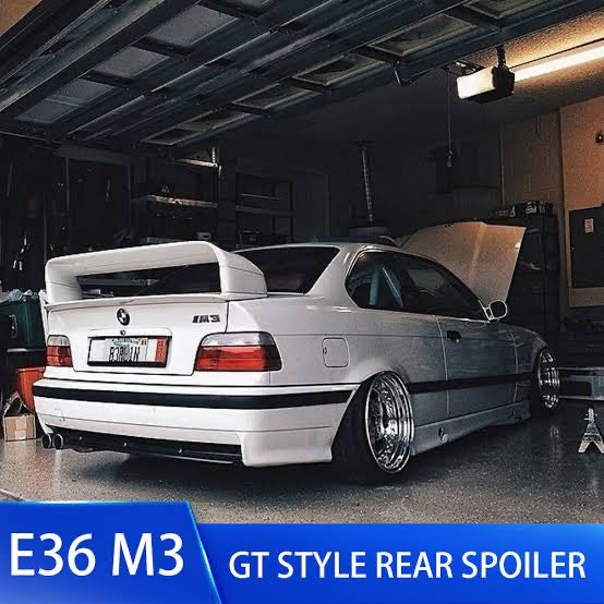 BMW E36 GT STYLE GLOSS BLACK BOOT SPOILER